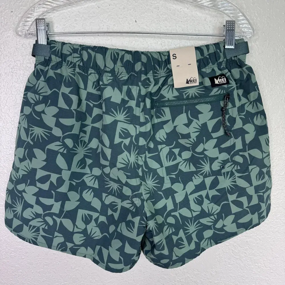 REI Trailmade Amphib Shorts Womens Small Hiking Hike Swim Sun Peak Jasper Green - Picture 2 of 10